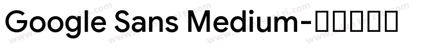 Google Sans Medium字体转换